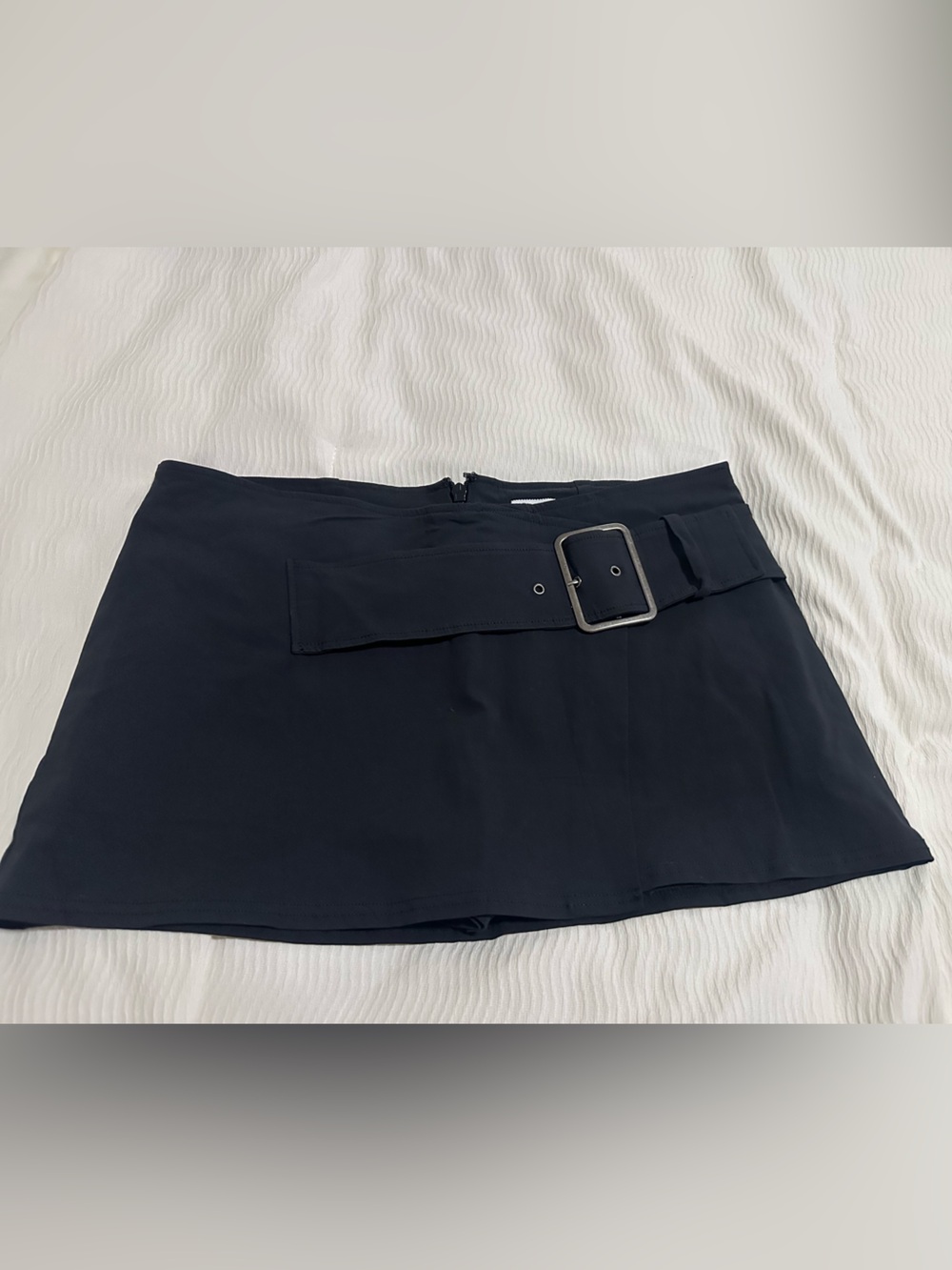 Danier Black Mini Skirt with Buckle Belt